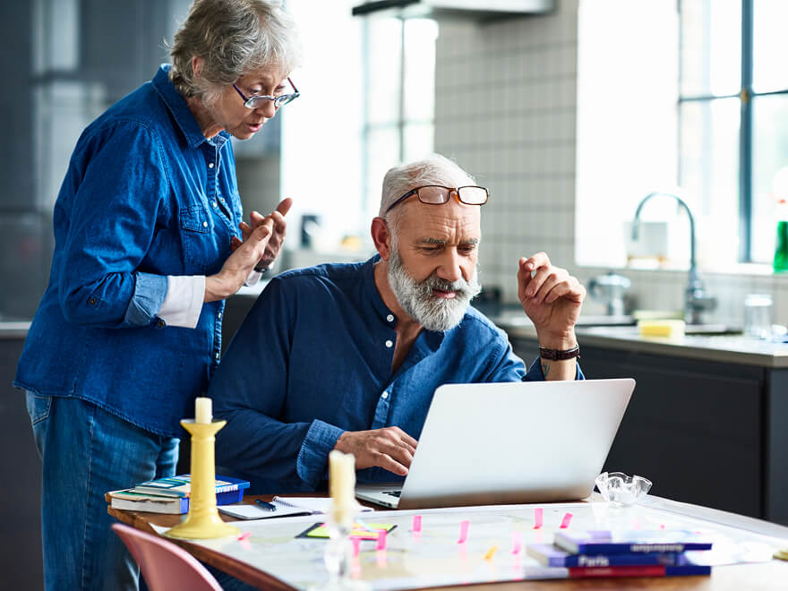 Lifestyle at computer