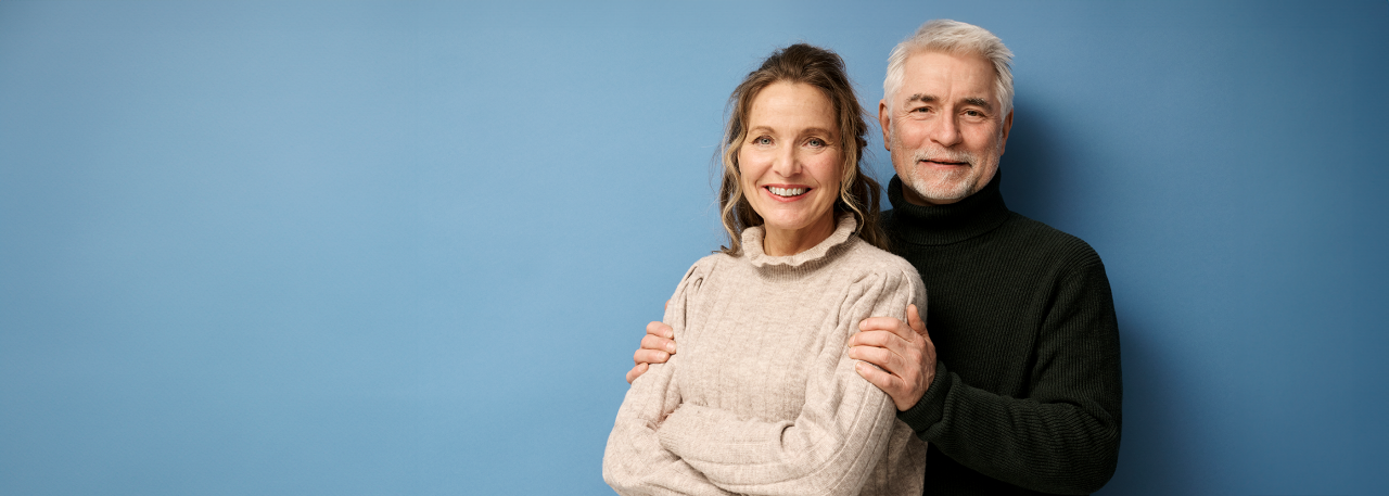 couple smiling at camera